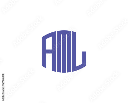 AML Logo design vector template