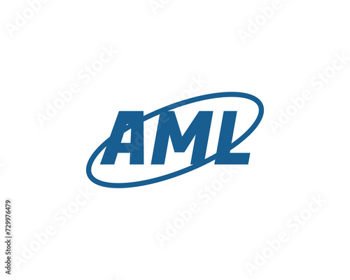 AML Logo design vector template