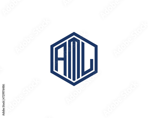 AML Logo design vector template