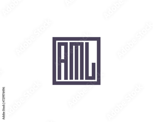 AML Logo design vector template