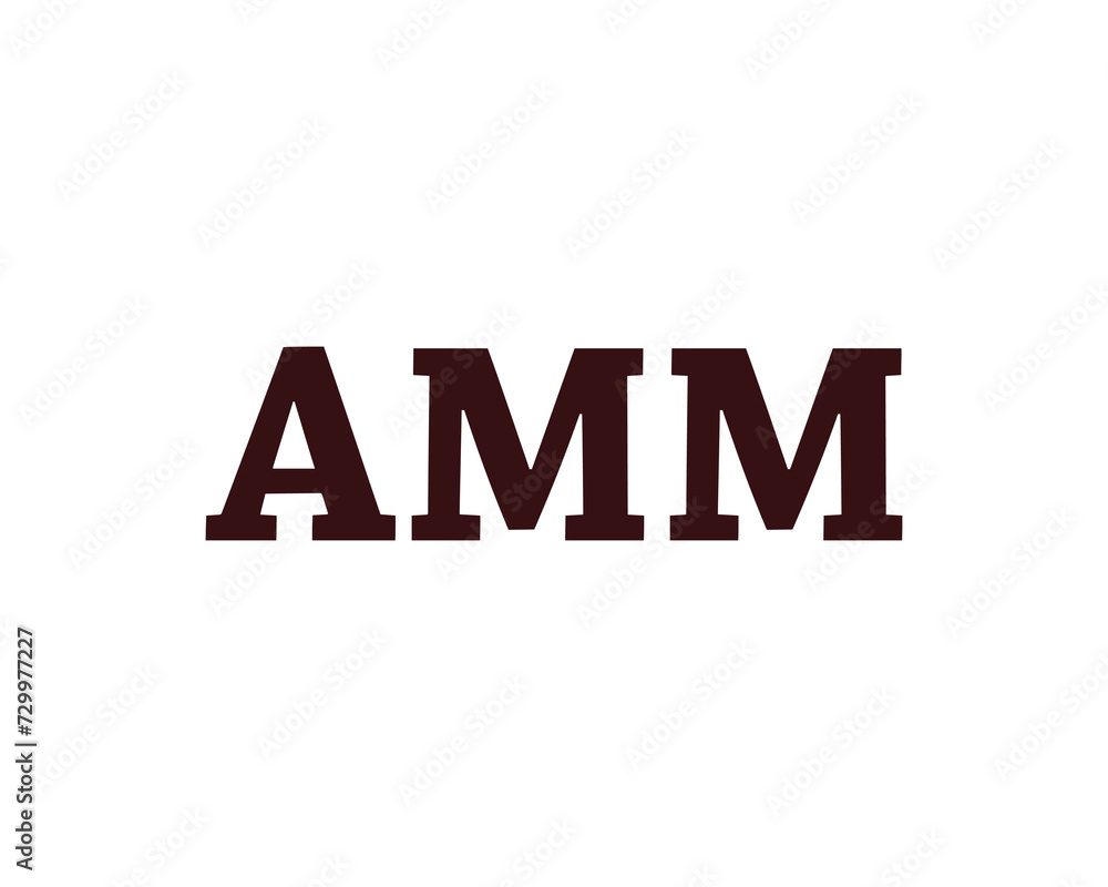 AMM Logo design vector template