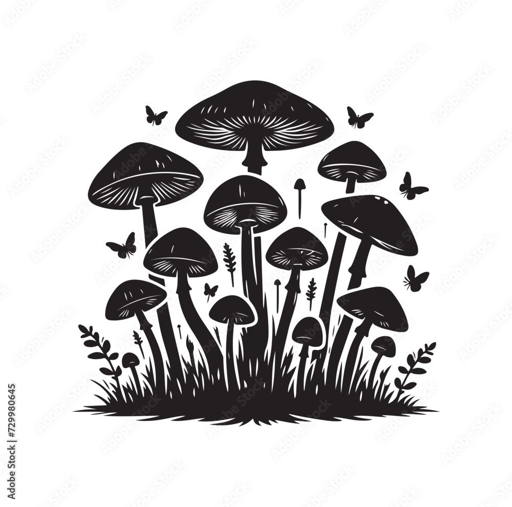 Mushroom icon vector illustration