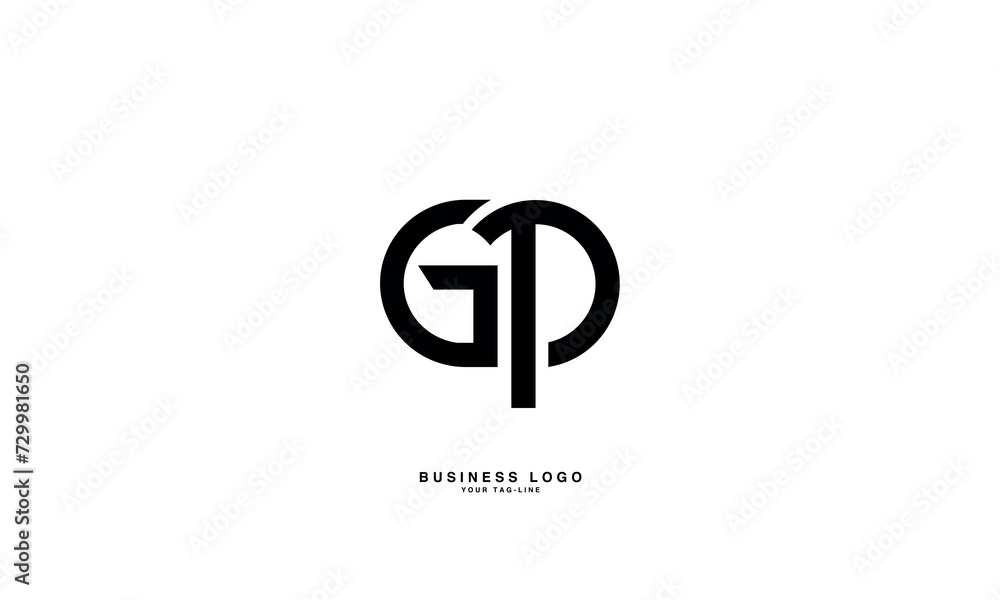 GP, PG, G, P, Abstract Letters Logo Monogram GP, PG, G, P, Abstract Letters Logo Monogram