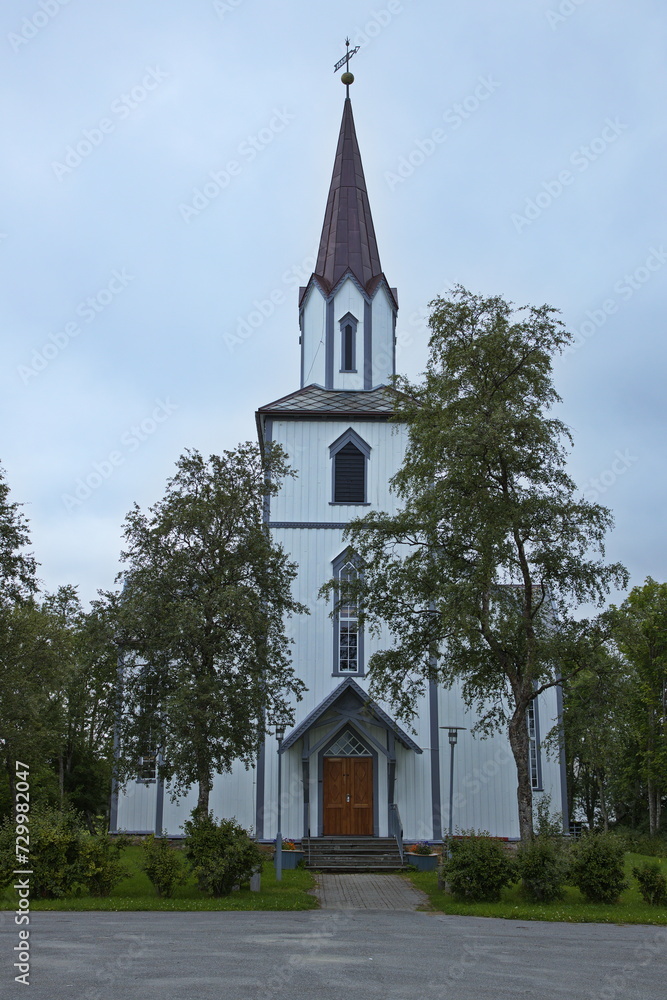 Church in Saltstraumen in Nordland county, Norway, Europe
Church in Saltstraumen in Nordland county, Norway, Europe