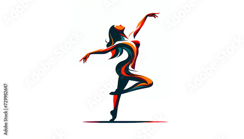 AI로 제작한 춤추는 여인 삽화입니다