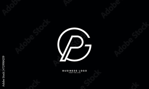 GP, PG, G, P, Abstract Letters Logo Monogram