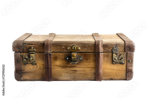 Wooden Case Isolated on Transparent Background