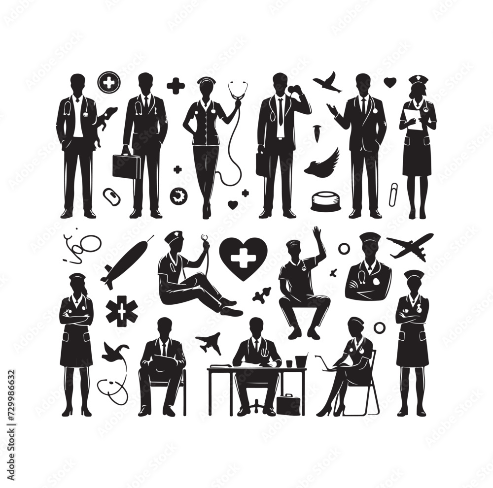 Nurse icon element vector Nurse icon element vector