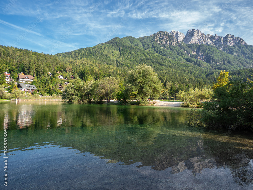 Fototapeta premium Lake Jasna in Alps, Slovenia