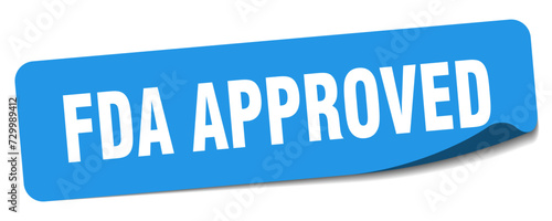 fda approved sticker. fda approved label