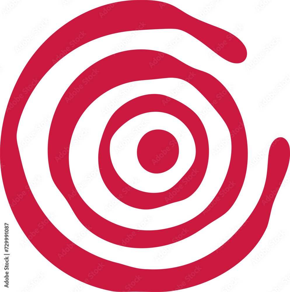 Round shape illustration. Abstract circle pattern hand drawing design element Round shape illustration. Abstract circle pattern hand drawing design element
