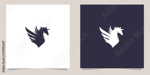 unicorn logo design vectorA photo