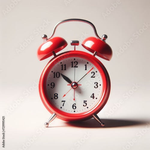 alarm clock isolated on white 