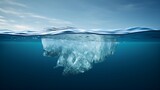 Iceberg in Water Captured in Stock Photography , iceberg, water, stock photography, nature