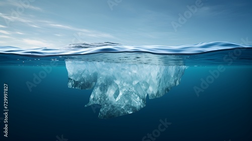 Iceberg in Water Captured in Stock Photography , iceberg, water, stock photography, nature © Christopher