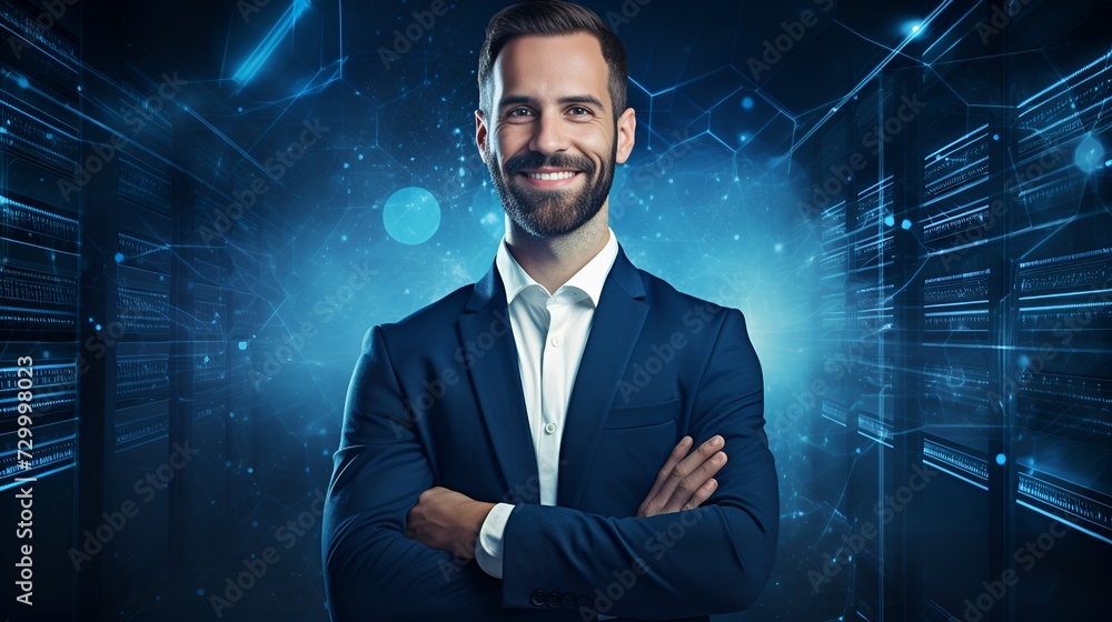 IT Consultant in a Clean Background , IT consultant, clean background, technology IT Consultant in a Clean Background , IT consultant, clean background, technology