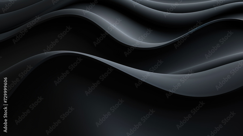 Abstract 3d wavy smooth background. Dark matte colour palette. Aesthetic concept. Generative AI Abstract 3d wavy smooth background. Dark matte colour palette. Aesthetic concept. Generative AI