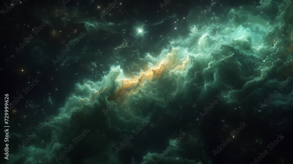 Fototapeta premium Green chaos.