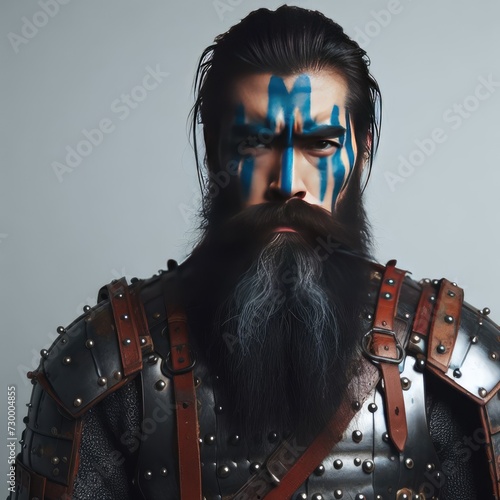 viking portrait with sword
 photo