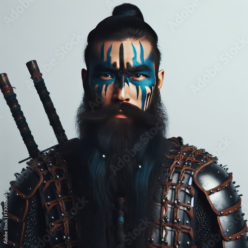 viking portrait with sword 