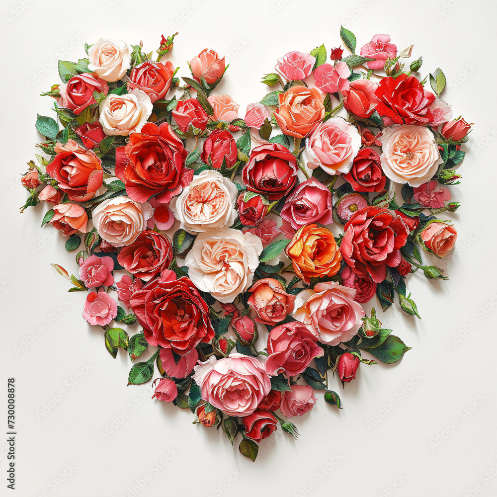 Flowers Heart Shape Enveloped in Love A Valentine's Embrace
Red Rose Flowers Heart Shape Love Struck A Valentine's Affair