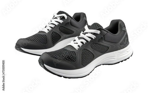 Urban Chic in Running Footwear on Transparent Background, PNG, Generative Ai