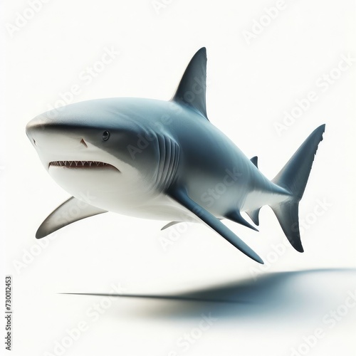 shark isolated on white 