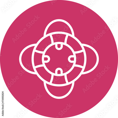 Life Preserver Icon Style