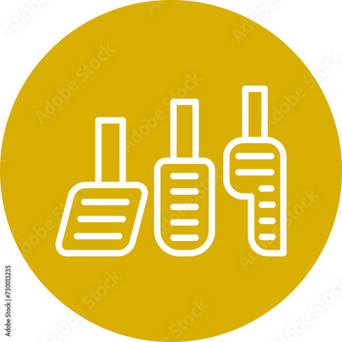 Car Pedal Icon Style