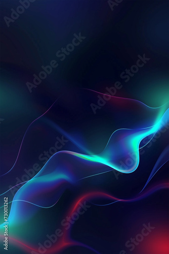 Translucent Chromatic Hologram Abstract Background