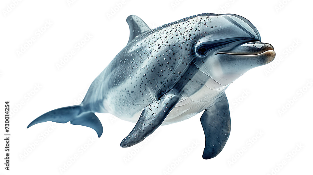 Fototapeta premium dolphin isolated on white background