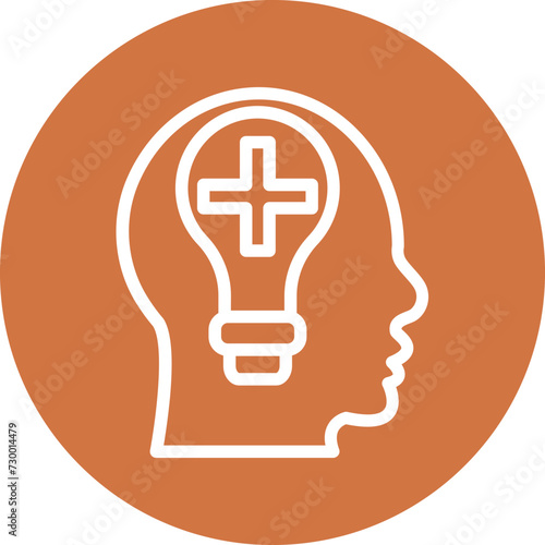 Positive Thinking Icon Style