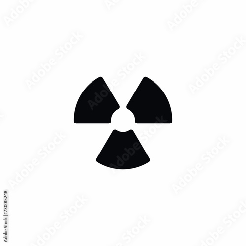 Radioactive Radioactivity Nuclear Danger Vector Icon Sign Symbol