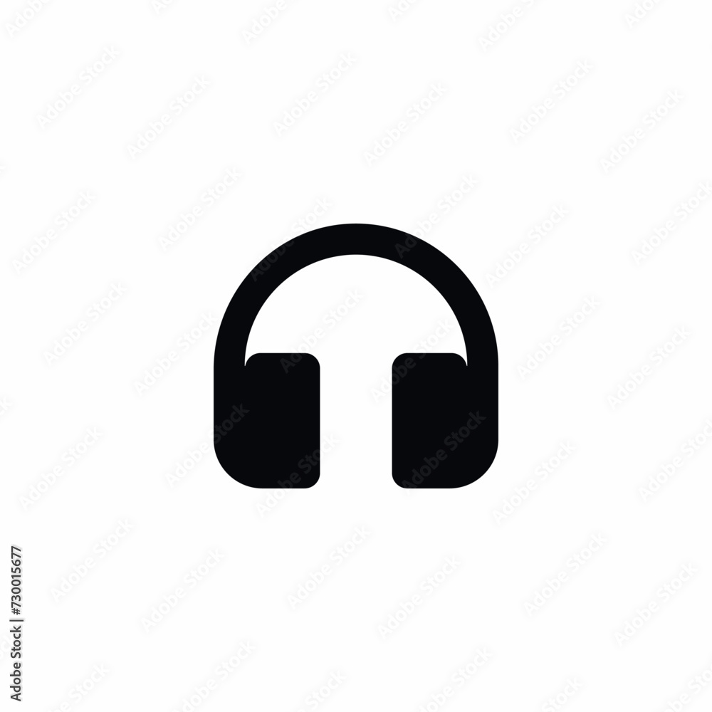 Headset Headphones Earphones Vector Icon Headset Headphones Earphones Vector Icon