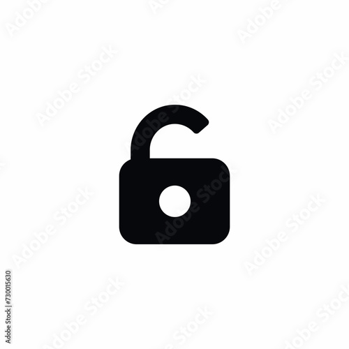 Unlocked Lock Locker Icon Vector