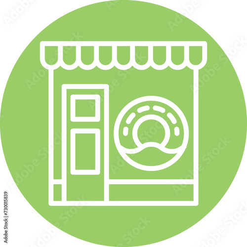 Donut Shop Icon Style