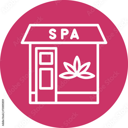 Spa Center Icon Style