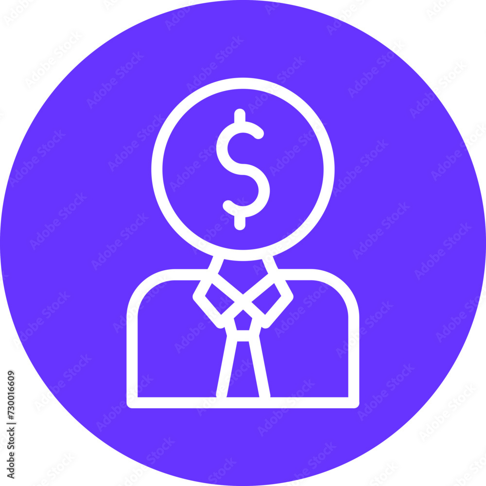 Junior Sales Rep Icon Style Junior Sales Rep Icon Style