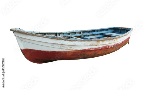 Compact Dinghy Boat Adventure on Transparent Background, PNG, Generative Ai
