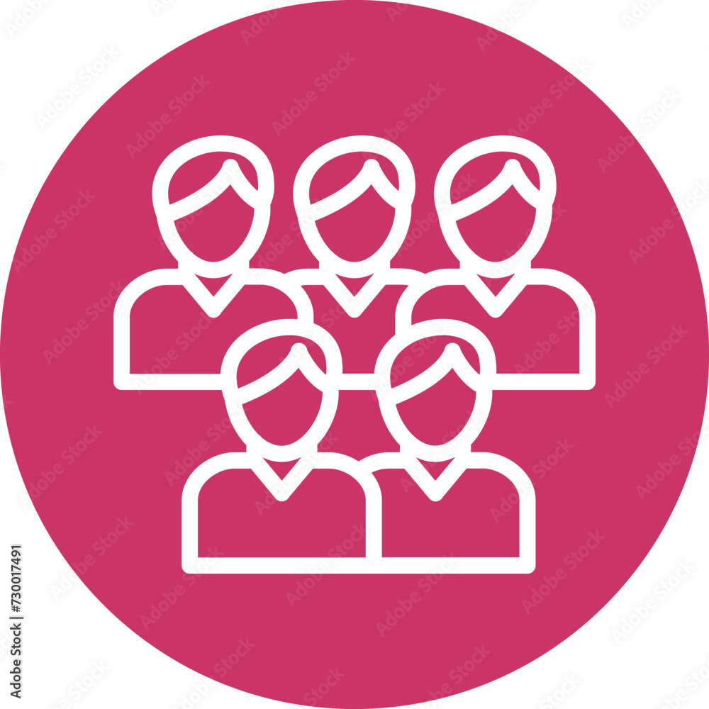 Crowd Icon Style Crowd Icon Style