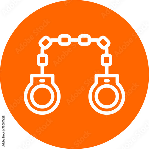 Handcuffs Icon Style