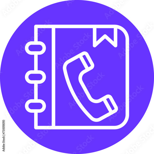 Phone Book Icon Style