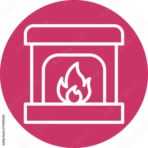Fireplace Icon Style