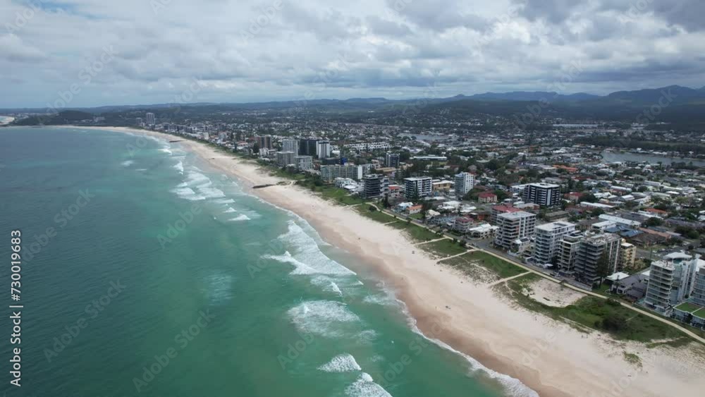 Palm Beach - Gold Coast - Queensland QLD - Australia - Drone Shot Palm Beach - Gold Coast - Queensland QLD - Australia - Drone Shot