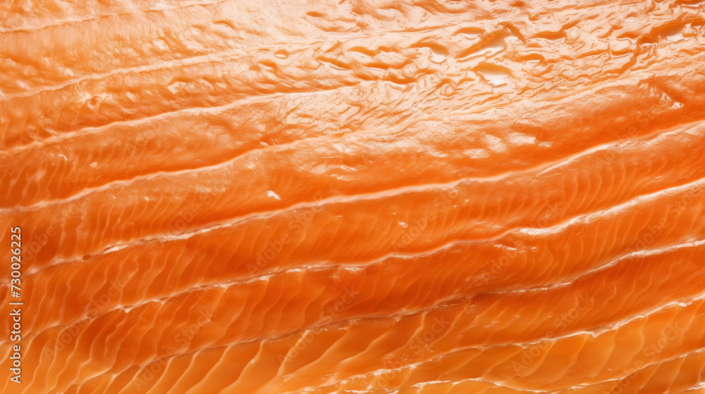 Close-up of raw fresh salmon sashimi structure. Food fish background. Generative AI Close-up of raw fresh salmon sashimi structure. Food fish background. Generative AI