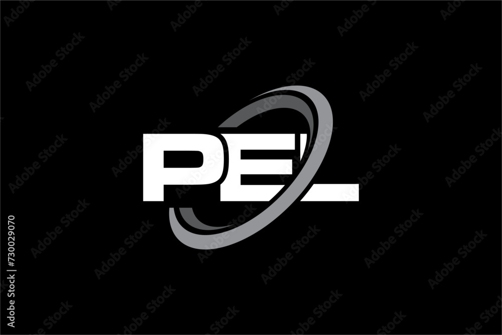 PEL creative letter logo design vector icon illustration PEL creative letter logo design vector icon illustration