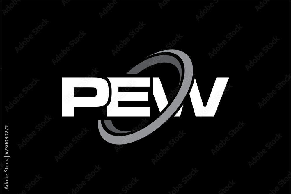 PEW creative letter logo design vector icon illustration PEW creative letter logo design vector icon illustration