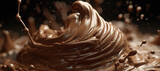 splash wave of chocolate milk ice cream 6
