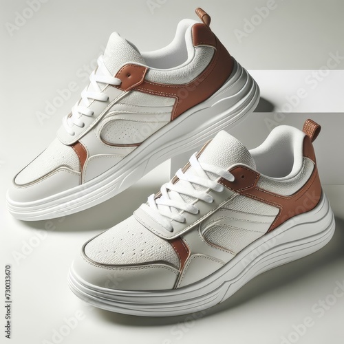 sport shoes on white background 