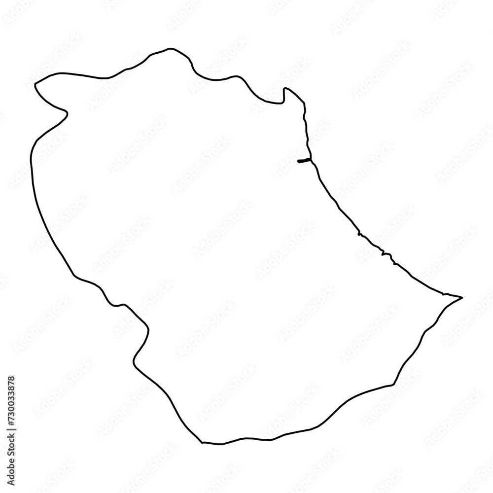 Gabes Governorate map, administrative division of Tunisia. Vector illustration. Gabes Governorate map, administrative division of Tunisia. Vector illustration.